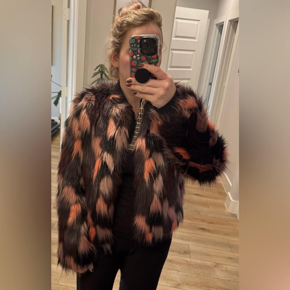 Faux fur jacket